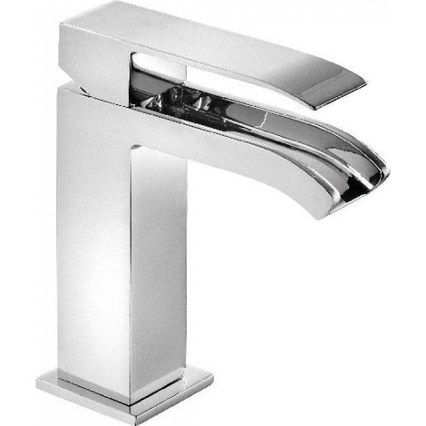 Mitigeur lavabo robinet cascade bec ouvert avec vidage automatique - TRES 00611001D (1/2)