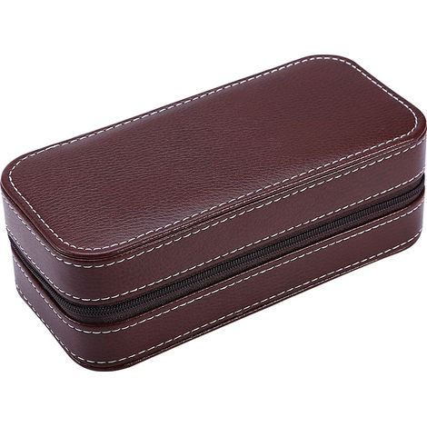 Étui de Montre Double avec Fermeture Éclair pour Rangement et Organisation (1/5)
