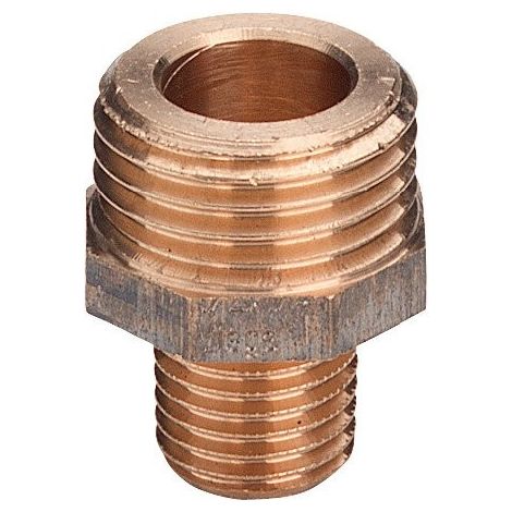 VIEGA 3247 Nipple Ridotto Senza Cono Ø3/4"Maschio x1/2"Maschio Bronzo Lucido - 446833