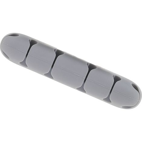 Kabelbefestigungsclip – Selbstklebender Silikon-Schreibtischkabelorganizer Grau L 10x2cm für Ladegeräte, Datenkabel und Maus. (1/5)