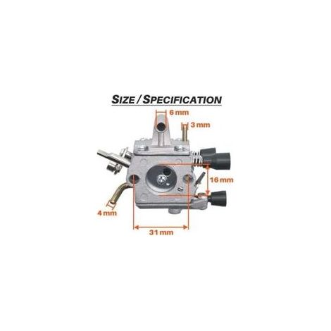 Carburateur pour débroussailleuses STIHL FS120 FS200 FS250 FS300 FS350 FR350 kit de pièces de rechange pour carburateur FS 250, comprenant filtre à air, joint et bougie d'allumage. (1/5)