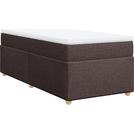 Maison Exclusive - Boxspringbett mit Matratze Dunkelbraun 90x200