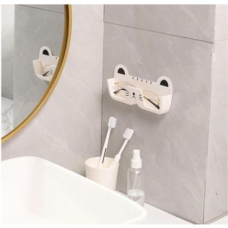 Porte Lunettes,2 Pièces Porte Lunettes pour Voiture, Rangement lunettes, Cute Cat Styling, Pas Besoin de Percer Trous l'installation (1/5)