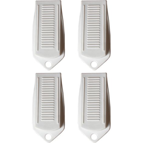4 pièces Cale de porte, caoutchouc, 10×5×2 cm, antidérapante, pour carrelage/béton/bois (1/5)