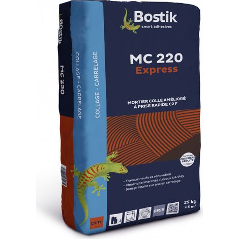 Mortiers-colles mc - 220 express - Gris 25 kg