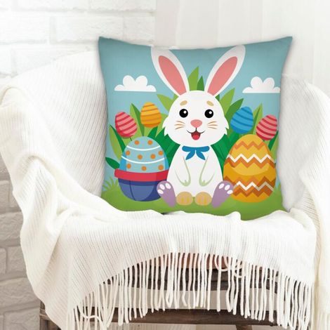 Housse de coussin pour décoration intérieure à fermeture éclair invisible pour canapé ou lit décoration de la saint-valentin (1/5)