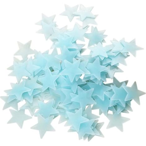Lot de 100 stickers muraux luminescents pour la décoration (1/5)