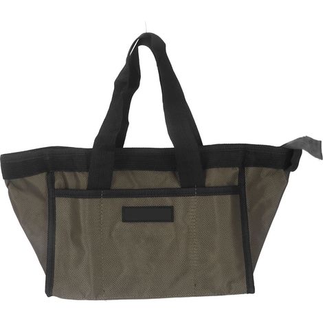Sac de rangement pour outils vert, grande capacité, en tissu Oxford, portable, à large ouverture, 12 pouces (28 x 18 x 20 cm) (1/5)