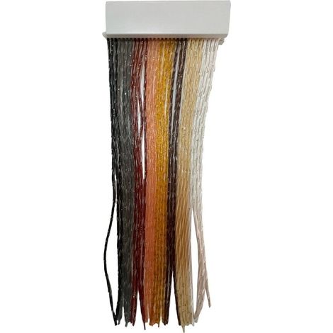 TENDAGGIMANIA Tenda antimosche in PVC - Modello Glitter Fitto, colore binario: bianco - Tenda per Porte e finestre Esterne (L.80 CM X H.240 CM, Avorio)