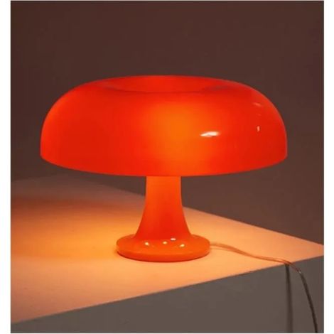 Lampe de Table - Vintage - Champignon - LED - Orange - Design Italien (1/4)