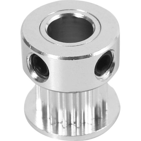 Aluminium-Zahnriemenscheibe mit 16 Zähnen und 6 mm Bohrung, Flansch, Synchronrad für 3D-Drucker (1/5)