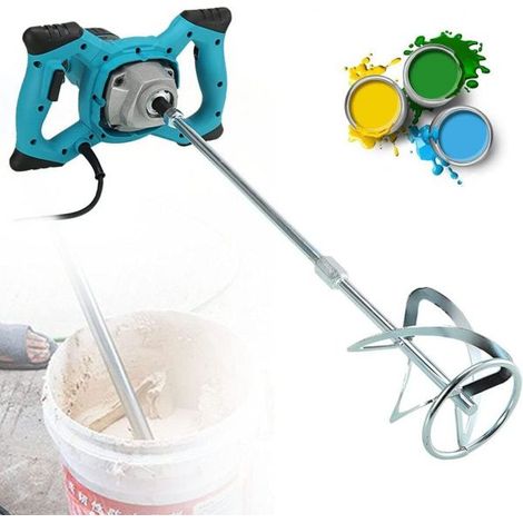 TRAPANO MISCELATORE MESCOLATORE CON FRUSTA PER COLLA E MALTA 2000W (1/5)