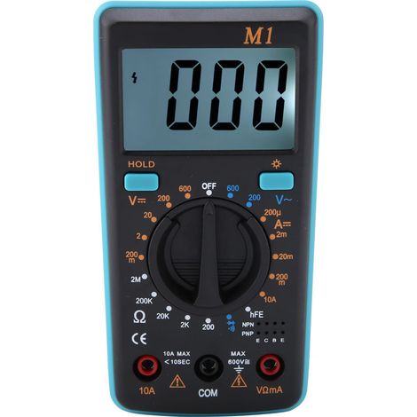 Tester digitale, misura tensione CC/CA, corrente, resistenza, temperatura 0℃-50℃, preciso, affidabile, veloce