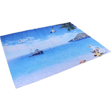 Tapisserie décorative à motif de plage et de paysage marin, en fibre de polyester, à suspendre, pour la maison, 200 x 150 cm (1/5)