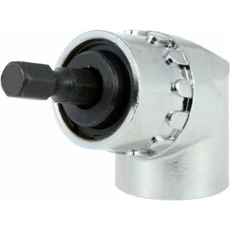 Extension d'angle de 105 degrés Angle droit Changement rapide Tournevis à tige d'extension Tournevis magnétique 1/4 pouce Foret hexagonal Tournevis Porte-douille Adaptateur Manchon (1/4)