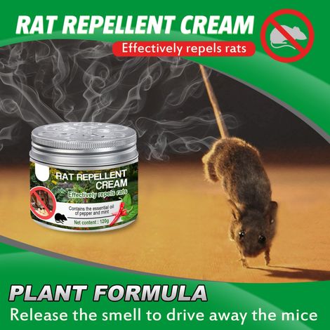 120 g Starke Rattenabwehrcreme, natürliches Nagetierabwehrmittel, ohne chemische Entratung (1/5)
