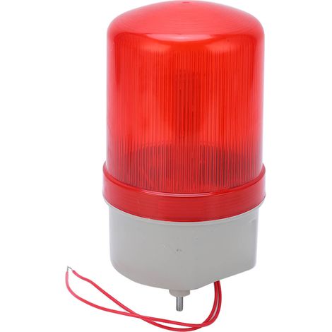 Lampe d'alarme rotative rouge 220V 2W, signal lumineux et sonore réglable, flash clignotant, haute luminosité (1/5)