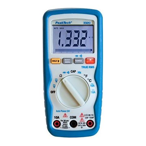 PeakTech 3320 multimètre numérique rouge précis et robuste