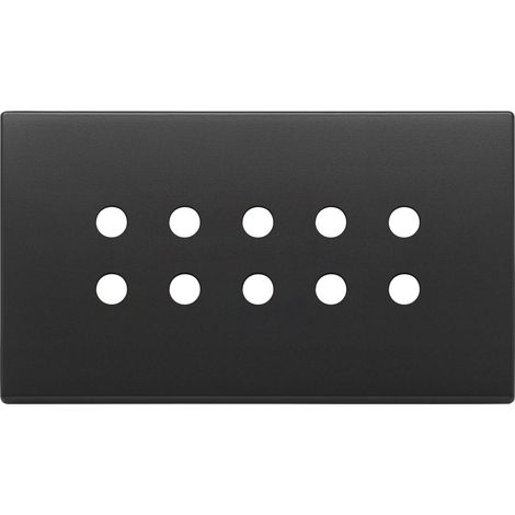 VIMAR - 22699.RN.03 Plaque ronde 5Mx10 BS, gris anthracite