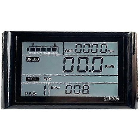 SW900 - Écran LCD de contrôle pour vélo électrique, compteur de vitesse, enregistreur de vitesse étanche 24-72 V (1/5)