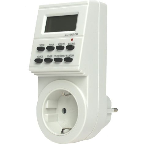 AS Schwabe 24032 Timer a spina analogico digitale Settimanale 3500 W IP20 (1/5)