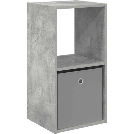 Maison Exclusive - Nachttisch Beton Grau 35 x 32 x 68,5 cm Holzwe