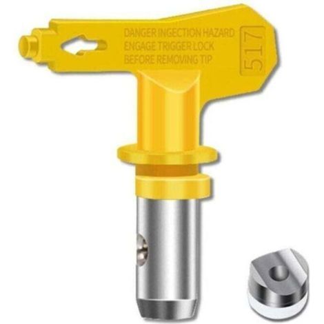 Buse Airless Buse Pistolet Airless Haute Pression et Résistance Thermique Lot de 6 Joints Buses Airless Compatible avec Pistolets à Peinture Graco Titan Wagner etc (Tapez 515,517,519,521,5