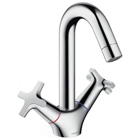 Mélongeur lavabo Bas débit sans tirette ni vidage chroméé