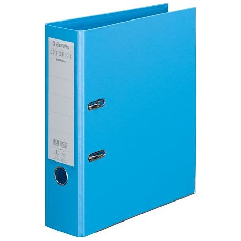 Classeurs à levier plastifiés Esselte Chromos Plus coloris tendance - dos 8 cm - Lot de 10 (1/5)