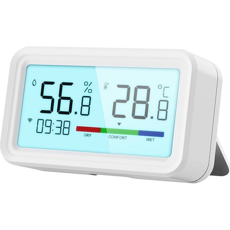Beyamis Testeur température humidité Tuya WiFi/BT – LCD, app, contrôle vocal, Google Assistant (1/5)