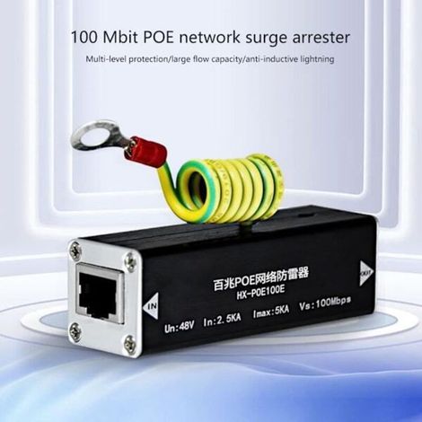 Protezione affidabile contro le sovratensioni Ethernet per ambienti esterni, con supporto per velocità di trasmissione fino a 1000 Mbps. (1/5)