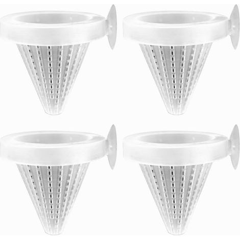 4PCS Aquarium Cone Feeder,Cone Worm Feeder,Tasse d'alimentation pour Poissons avec Ventouse pour Aquarium