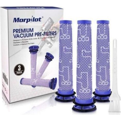 Confezione da 3 filtri pre-motore lavabili per aspirapolvere Dyson V6 V7 V8 DC58 DC59 DC61 DC62 DC74 - Morpilot (1/4)