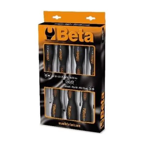 BETA Assortiment 7 tournevis zone de frappe - 1243 /D7 - 012430017 (1/3)