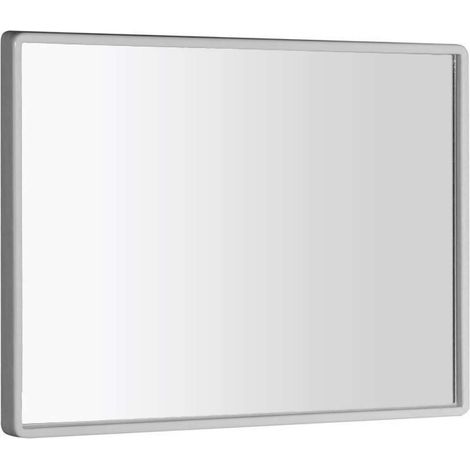 Aqualine - Specchio 40x30 cm, cornice in plastica bianca 22436 (1/4)