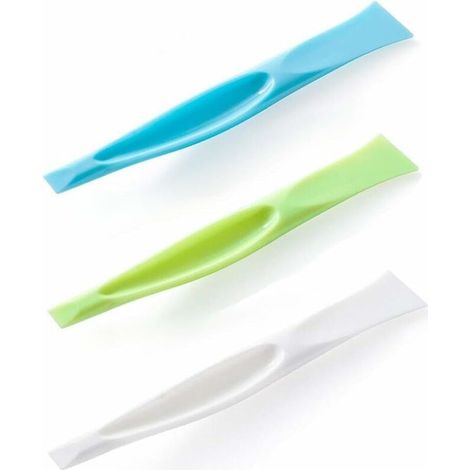 Grattoir de Nettoyage Outil de Cuisine - Multifonction Anti-rayures Plastique Grattoir de Grill Barbecue, Ouvre-boîte, Autocollant, Étiquette, Gum, Décapsuleur - 3 Pièces, (1/5)