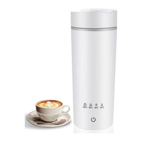 Bouilloire Électrique - 475 Ml - Réglage Température 45 55 80 100 °C - Compacte Portable Pour Bureau Voyage Camping - 1 Pièce (1/5)