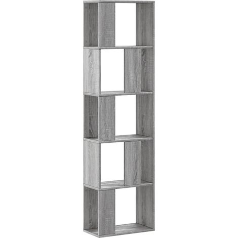 Maison Exclusive - Libreria 5Ripiani Grigio Sonoma 45x23,5x162,5 Legno Multistrato