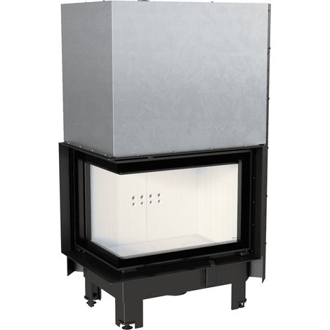 Kamineinsatz aus Stahl KRATKI MBZ links 13 kW Ø 200 mit Schiebetür (1/5)