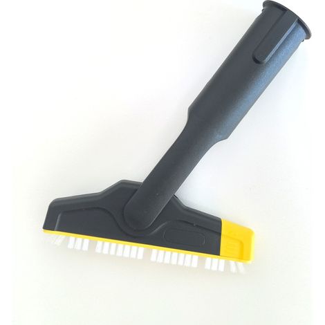 Brosse pour joints Kärcher XXL, accessoire pour nettoyeur vapeur, idéale pour nettoyer les joints de la salle de bains et de la cuisine, noire (1/5)