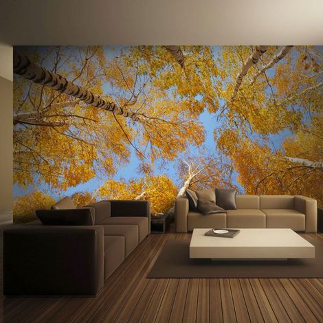 Papier peint arbres d'automne - 250 x 193 cm (1/4)