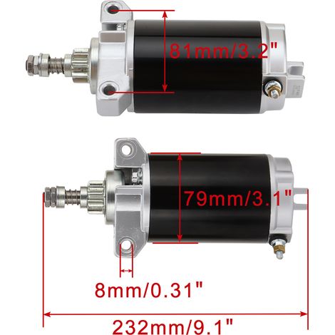 F40 67C-81800-00 67C-81800-01 30HP 40HP Outboard Motor Starter Motor (1/4)