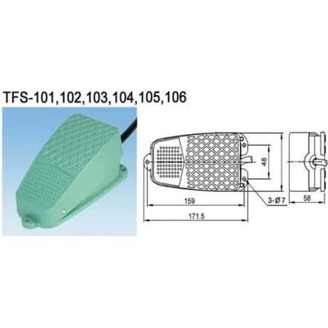 Interruptor De Pie 1Cto OFF-ON 6A/250V