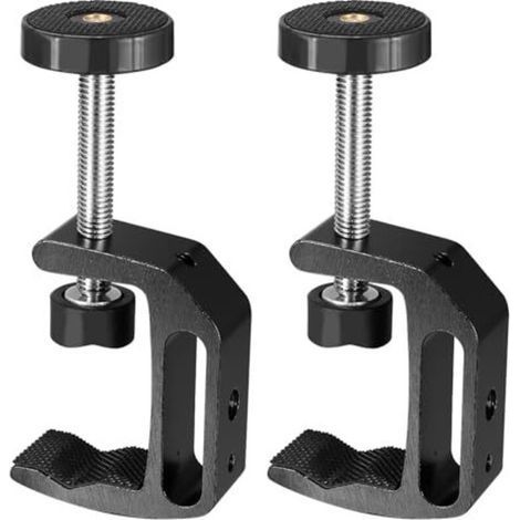 2 serre-joints en C, serre-joints de table réglables, serre-joint de support réglable 0-47 mm pour tuyaux, serre-joint à vis en aluminium, serre-joint à vis pour le travail du bois, l'installation de (1/5)
