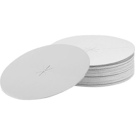 50 disques de protection pour bougies, protège-gouttes, disques en carton pour bougies-8.20X8.20X0.10CM-Silver (1/4)