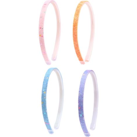 Paquete de 4 - 13 x 14 x 1 cm - Diademas de lentejuelas - Cintas para el cabello - Accesorios para el cabello - Tocados - Brillantes - Diademas bonitas y antideslizantes - Para mujer (1/5)