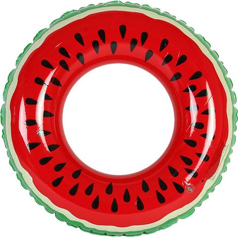 Aufblasbarer Wassermelonenring – Sommer-Pool-Schwimmring – Für Erwachsene und Kinder – Schadstofffreies PVC – Durchmesser 120 cm – 1 Stück (1/5)