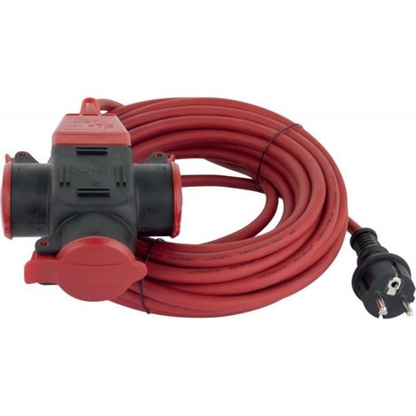 Alargador 10m 3 Wege IP44