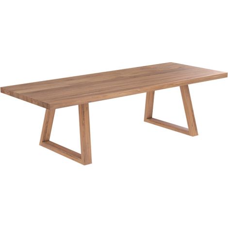 Mesa rectangular de madera de teca para 10 personas 260 cm - Marie (1/4)
