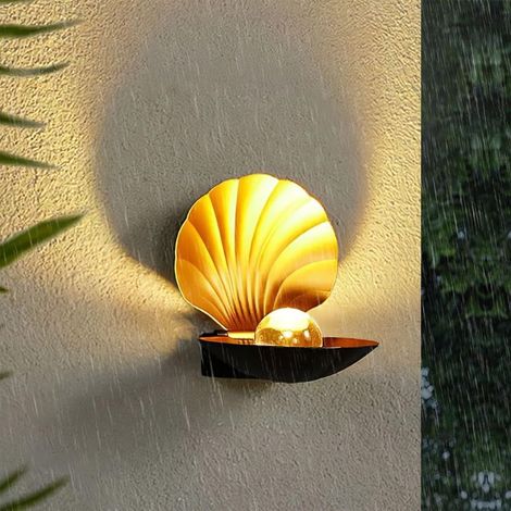 LED Applique Murale Exterieur 10W Blanc Chaud 3000K Lampe Murale Étanche IP65 Luminaire Mural Aluminium Éclairage Exterieur, Noir (1/5)